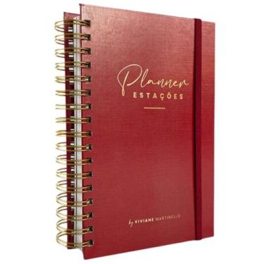 Imagem de Planner Estações Vermelho Premium  Viviane Martinello - Editora Vida