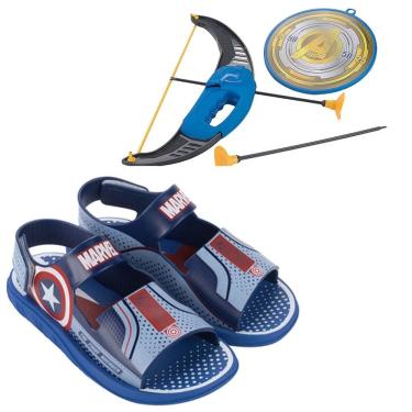 Imagem de Sandalia Infantil Menino Vingadores com Arco e Flecha 22952