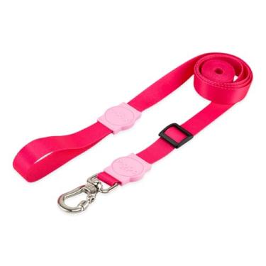 Imagem de Mood Pet Coleira Guia Retrátil Para Cães Cachorro Adestramento Passeio Porte Grande Médio Pequeno (Rose, PP)