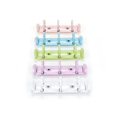 Imagem de Wealrit Kit de substituição de 5 peças A8 com 3 mecanismos de fichário, 5 cores de mecanismos de fichário de metal para álbum de fotos diário e caderno