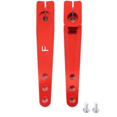 Imagem de Raflot 2PCS Aluminum 1.75inch 25T Servo Arm Horn Long Steering Servo Arms Compatible with Futaba Hitec Savox Power HD Servo Motors Fit RC Airplane Plane Car