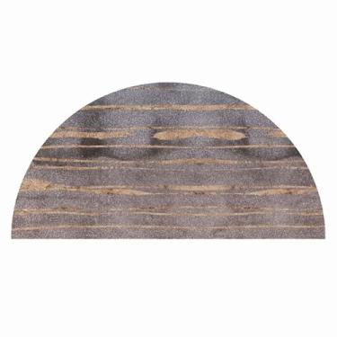 Imagem de TOUSSE Tapete redondo, tapete lavável, antiderrapante, tapetes para sala de estar, tapetes para quarto, tapete circular, tapetes vintage boho, pelo baixo, macio (flor 13,80 x 160 cm)