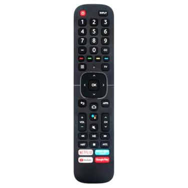 Imagem de Controle remoto assitante de voz de substituição ERF2G60H Sub ERF2B60H ERF2A60 ERF2K60H Adequado para Hisense LED 4K UHD Smart Android TV 43H5500G 43H5510G 43H5580G 55H9G 65H9G 43H5670G 50H5670G 6570G