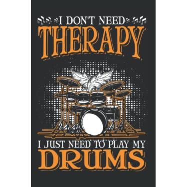 Imagem de Drums Notebook: Drums Therapy Drummer / 6x9 Inches / 120 graph sites Sites