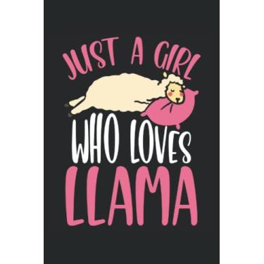 Imagem de Just a girl who loves llama: Dot Grid Jounal ToDo Exercise Book or Diary 6" x 9" (15.24 x 22.86 cm) 120 pages