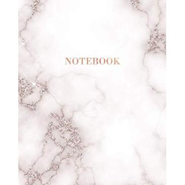 Imagem de Notebook: Faux Glitter Gold Marble and Rose Gold - Dotted Bullet Grid Journal (8 x 10 inches) - 120 Dot Pages
