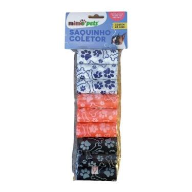 Imagem de Kit Saquinho Coletor de Fezes Cocô 9 Un 1L Mimo Pets