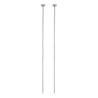 Imagem de HARFINGTON 2 pinos ejetores retos 1/40.6 cm diâmetro 150 mm (6") de comprimento SKD61 perfuradores de ponta redonda perfuradores de pino ejetor de aço para fabricação de matrizes manutenção mecânica