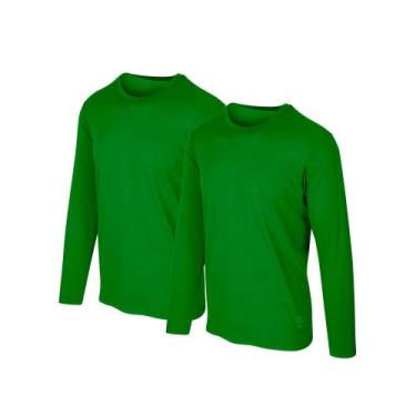 Imagem de Kit 2 Camisetas Proteção Solar Permanente UV50+ Tecido Gelado  Slim Fi
