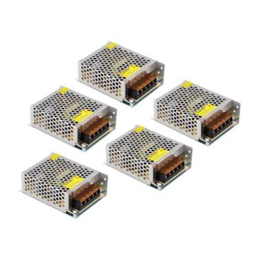 Imagem de Kit 5 Drivers Chaveado 3A 12V Até 36W Entrada Bivolt Ip20 - Gaya, Bivo