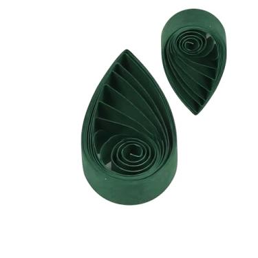 Imagem de Easy PaperArt Papel Quilling de cor única 3 mm branco verde marrom tiras de papel 1/20.3 cm tiras de papel para artesanato sala de aula estrela da sorte papel filigrana 120 peças/saco (verde floresta)