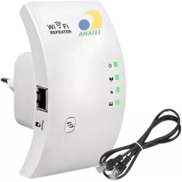 Imagem de Repetidor Wi-Fi, Amplificador Extensor de Sinal Wireless 1800Mbps, Potente, 100 Metros, Bivolt, Branco