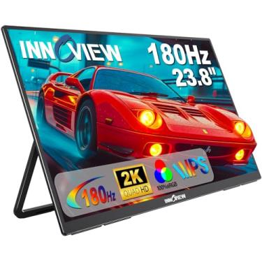 Imagem de InnoView Monitor Portátil Para Jogos 2K 180Hz, 23,8" 2560X1440 Qhd Fast Ips 100% Srgb Monitor Portátil Com Suporte Ajustável De 180° Tipo-C Hdmi Eye Care Segunda Tela Externa Para Laptop Telefone Ps