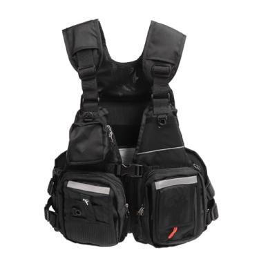 Imagem de Jaqueta Vidas de Flutuação de Adultos Homens Homens Mulheres de Caiaque Pesca Colete Salva -Vidas Com Cinta Ajustável Multi Pocket Great for Swimming Watersports Aprimorada de