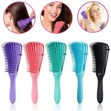 Imagem de Kit 50 Escova Pente Polvo Cabelo Cacheado Crespo Desembaraçar Atacado 