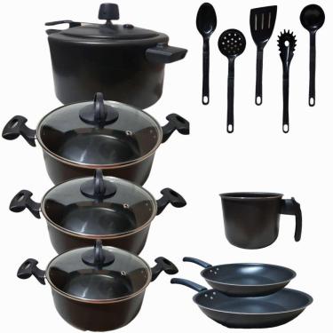 Imagem de Conjunto Teflon Antiaderente Com 12 Peças