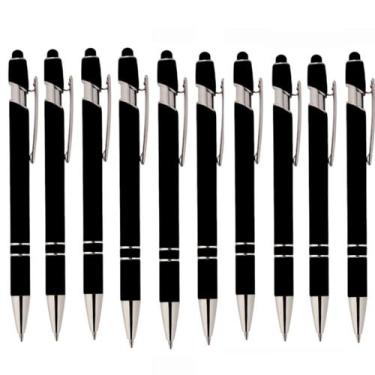 Imagem de Kit Com 75 Canetas Touch Esferográfica Escrita Azul - Luxo - LUALKI ST