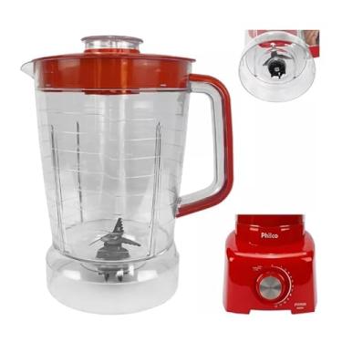 Imagem de Copo De Liquidificador Serve Para PHILCO PH900 / PH 1200 / PLQ1212 Cristal VERMELHO
