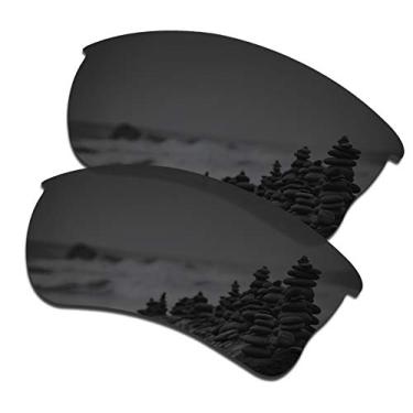 Imagem de SmartVLT Lentes de substituição masculinas pretas Stealth para óculos de sol Oakley Quarter Jacket OO9200