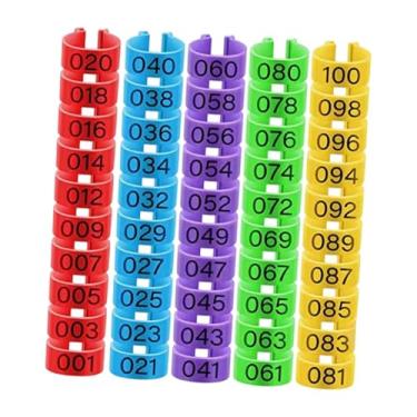 Imagem de WeiLaiKeQi Bandas de pernas de aves 100x, faixas de identificação de frango, marcador de frango, clipe no pé anéis de aves de aves de aves para patos, S