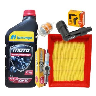 Imagem de Kit Revisao Pop 110i 2017 A 2022 Troca Oleo Filtros Vela Ngk