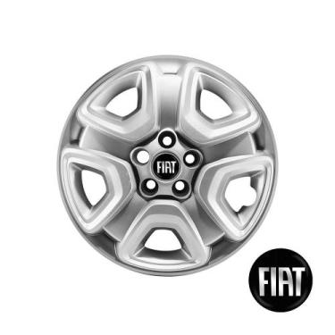 Imagem de Calota Aro 16 Fiat Toro 2021 2022 + Emblema Preto - GRID