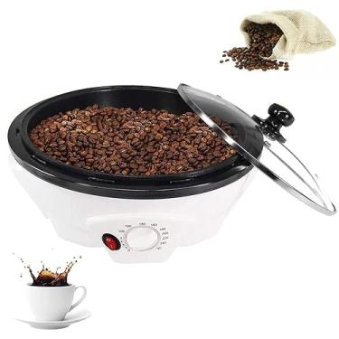 Imagem de Torradeira de café doméstico de 1200 W - frigideira antiaderente de grande capacidade 800 G, torradeira de grãos de café elétrico para cafetaria/casa, ajuste de temperatura de 0-240 °C