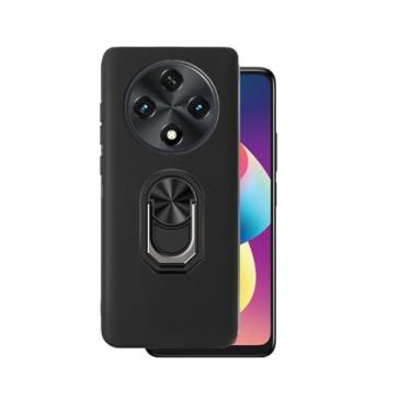 Imagem de DAMONDY Compatível com capa de telefone UMIDIGI 100A, capa à prova de choque de 360 anéis de borracha TPU macia fina com suporte [suporte magnético para carro] Capas protetoras de telefone para