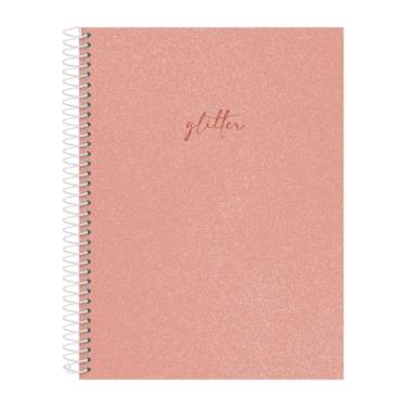 Imagem de Caderno Universitário Feminino Solid Glitter Pessêgo 20 Mat