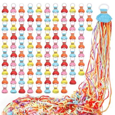 Imagem de Slofunife Serpentinas Sem Bagunça, Pacote Com 100, Confetes Coloridos, Artesanais Bagunça Para Aniversários, Formaturas, Despedidas De Casamento, Lembrancinhas Festa Noivado (Pacote 100 Coloridos)
