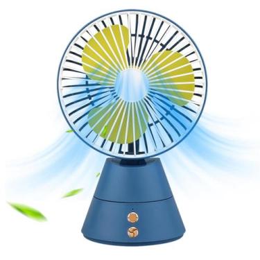 Imagem de Mini Ventilador Recarregável para Escritório com 3 Velocidades e Carre