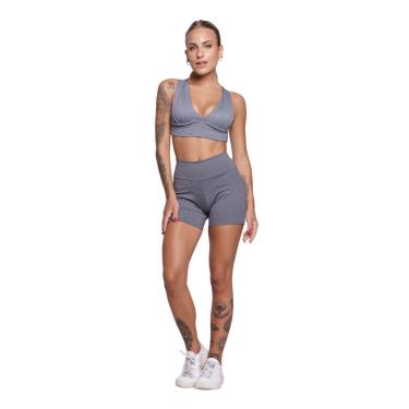 Imagem de Conjunto Fitness Feminino Vekyo – Top com Bojo + Short Suplex para Academia e Treino-Feminino