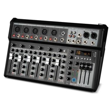 Imagem de Mixer de áudio Depusheng XT7 de 7 canais com Bluetooth +48V Phantom