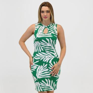 Imagem de Vestido Malwee Curto Canelado Regata Feminino