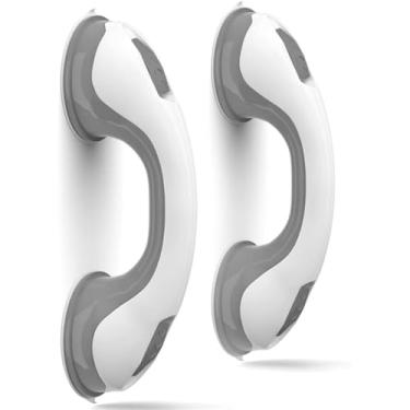 Imagem de Barra de Apoio Portátil para Banheiro, 29 cm, PVC, com Ventosas, 2 Unidades