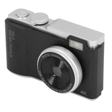 Imagem de Câmera digital para fotografia, câmera vlogging de 48 MP com foco automático para YouTube com tela de 2,4 polegadas, zoom digital de 16x, câmera de viagem compacta, flash, antivibração, para