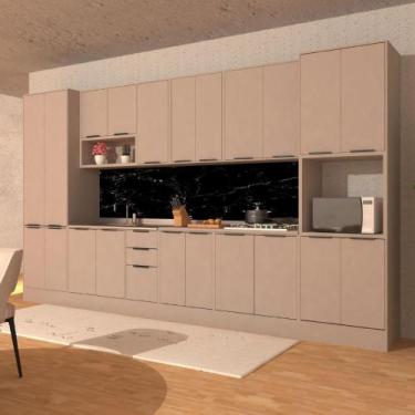 Imagem de Armário Cozinha Completa 400cm Stylo 8 Peças c/ Torre Quente - Casa La