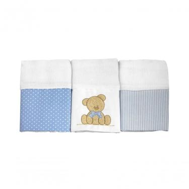 Imagem de Fralda De Boca Urso Bolacha Azul