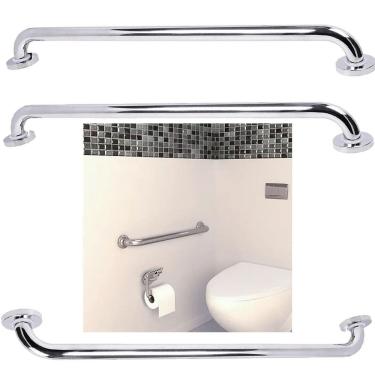 Imagem de Alça Barra Apoio Suporte 70 Cm Kit 3 Uni Acessibilidade Criança Idoso Gestante Deficiente Segurança