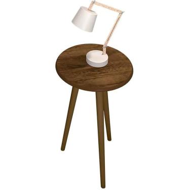 Imagem de Mesa De Apoio Brilhante Madeira Rústica