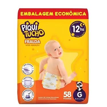 Imagem de Fralda Descartável Piquitucho Hiper - Todos os Tamanhos, G