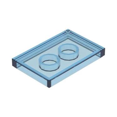 Imagem de Tijolos De Figura Fina 140 Peças 2x3 Pontos Lisos Sem Furo Acessórios 