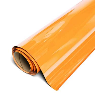 Imagem de (Fluorescent ORANGE) - Siser EasyWeed HTV 30cm x 3m Roll - Iron On Heat Transfer Vinyl (Fluorescent Orange)