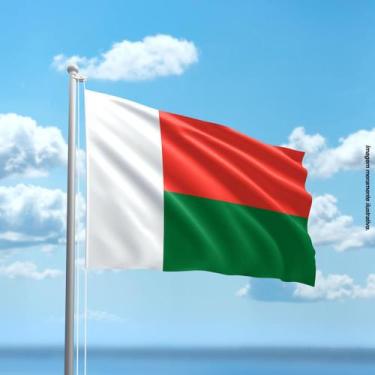 Imagem de Bandeira de Madagascar 80cmx140cm Tecido Oxford 100% Poliéster - Prese