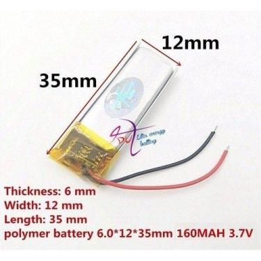 Imagem de Bateria Para Fone De Ouvido 3,7v  160mah Carta - bgb