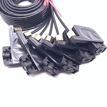 Imagem de Linha de tubo de mangueira de tubo de tinta UV de 6 cores com porcas de parafuso pequeno quadrado para acessórios de impressora Epson R330 R290 T50 L800 1390
