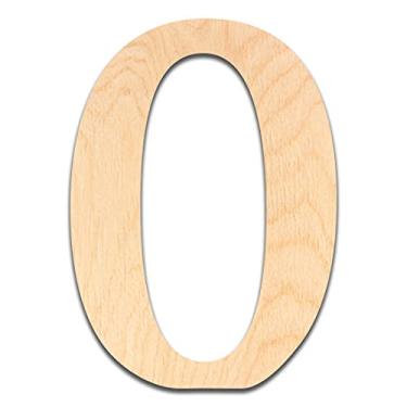 Imagem de Letras de madeira inacabadas com espessura de 0,6 cm. Cortado de madeira compensada de bétula, pronto para pintura ou coloração. Excelente para decoração de casa, placas de escritório e decorações de festa., 0, 2", 1