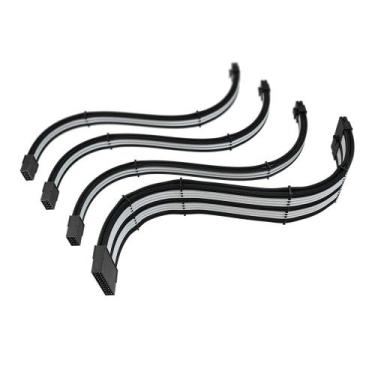 Imagem de Cabo Extensor de Fonte Sleeved Rise Mode, 4 em 1, 1x 24p ATX, 1x 4+4p 