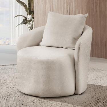 Imagem de Poltrona Decorativa para Sala de Estar Redonda Califórnia - Zurc Decor