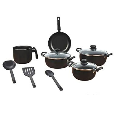 Imagem de Conjunto De Panelas 8 Peças Ituran Dona Chefa Teflon E Tampa De Vidro